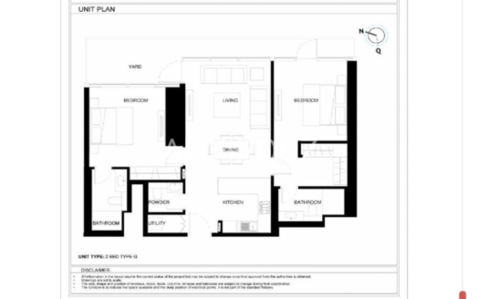 SALE/2BHK/SOBHA ONE-E/RAS AL KHOR/1212 SQFT/Q42026
